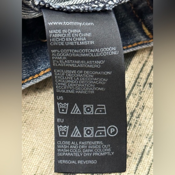 Women's Tommy Hilfiger Denim Button-up Jacket, Blue Size Small - Picture 13 of 13